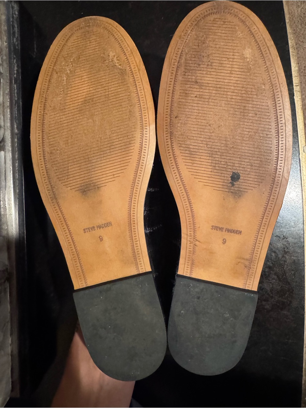 Steve Madden Women’s Rafe Slip-on Mule Loafers in Croc Embossed Glossy Black - Picture 7 of 8